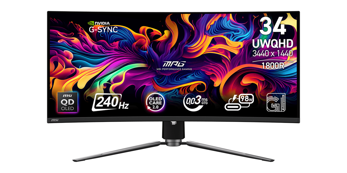 MSI MPG 341CQPX QD-OLED 34″ UWQHD 240Hz — 1