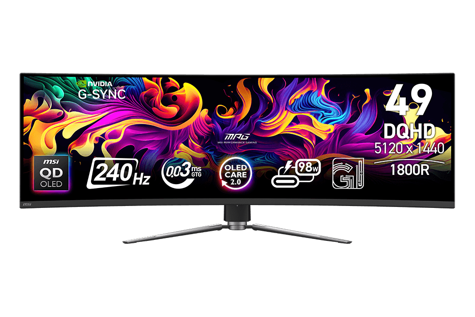 MSI MPG 491CQPX QD-OLED 49″ DQHD 240Hz — 1
