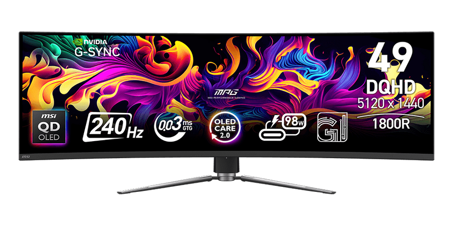 MSI MPG 491CQPX QD-OLED 49″ DQHD 240Hz — 1