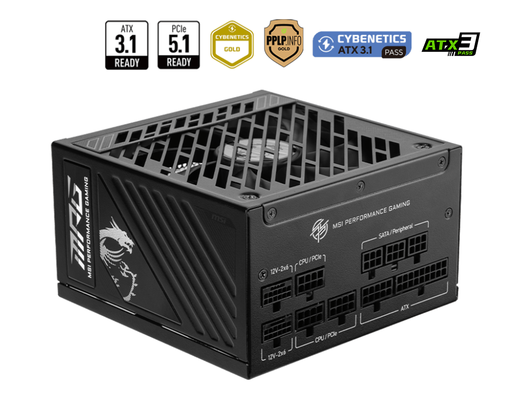 MSI MPG 850W 80+ Gold (A850GS PCIE5) — 1