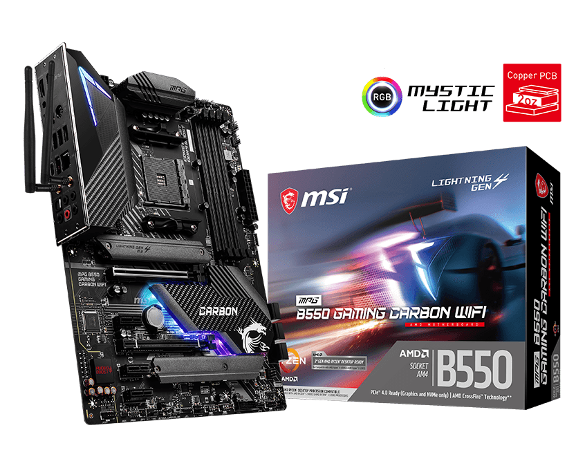 MSI MPG B550 GAMING CARBON WIFI — 1