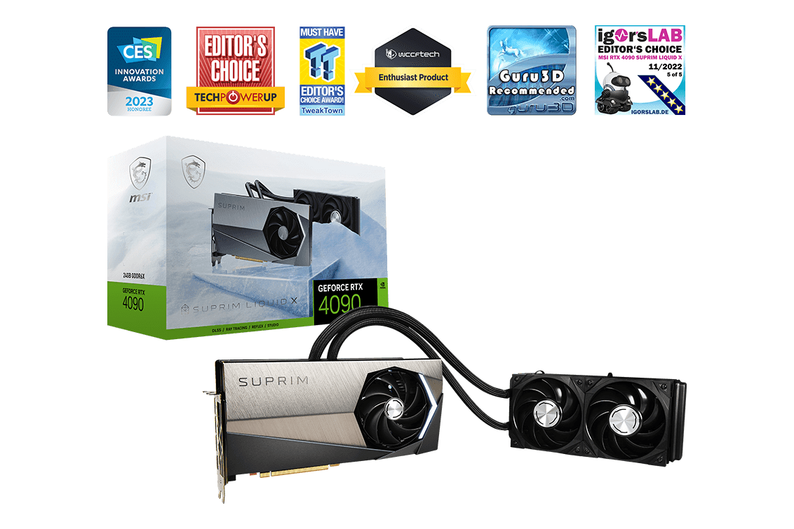 MSI SUPRIM RTX 4090 24GB LIQUID — 1