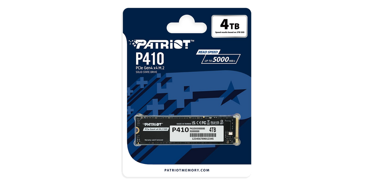 Patriot P410 4TB PCIe 4.0 NVMe — 4