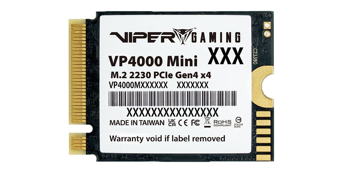 Patriot Viper VP4000 Mini 500GB PCIe 4.0 NVMe — 3