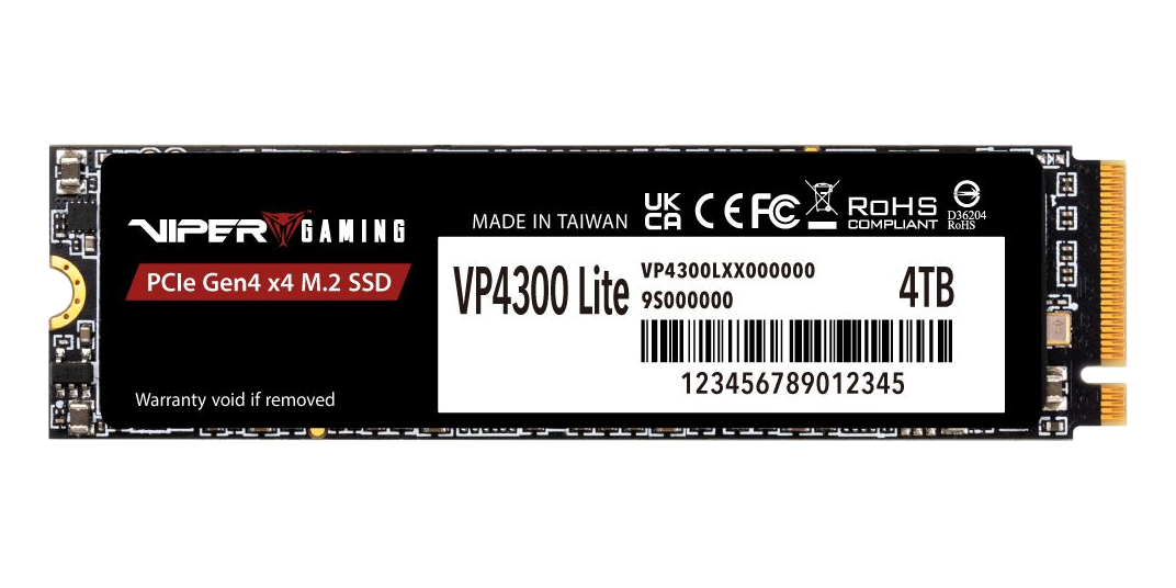 Patriot Viper VP4300 Lite 4TB PCIe 4.0 NVMe — 1