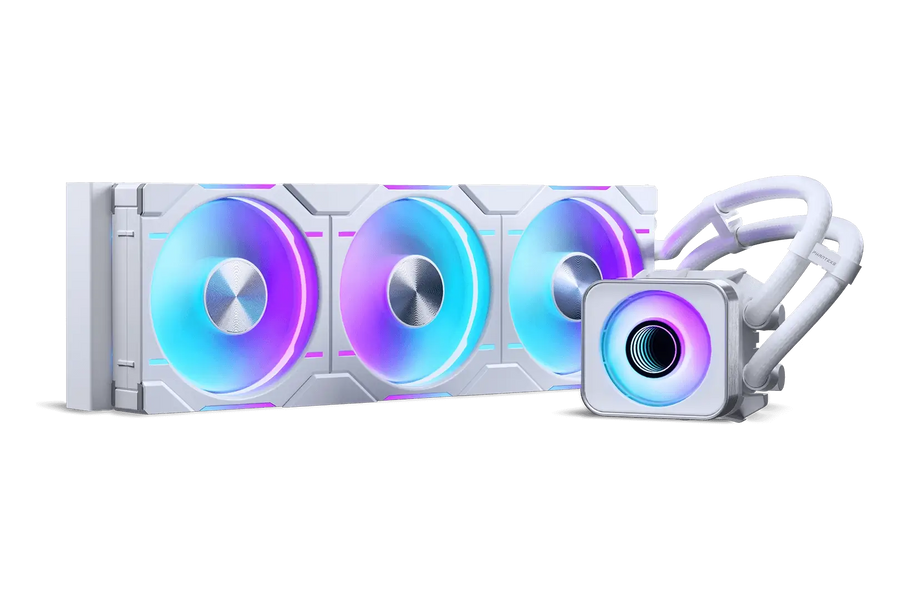 Phanteks Glacier One 360D30 X2 AIO Liquid Cooler White — 1