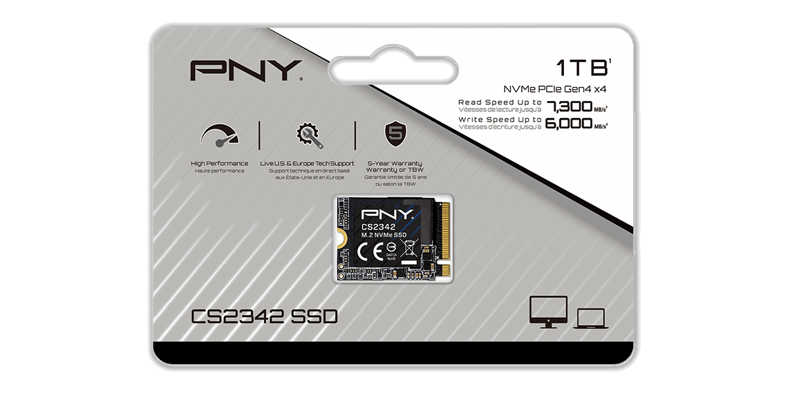PNY CS2342 1TB PCIe 4.0 NVMe — 3