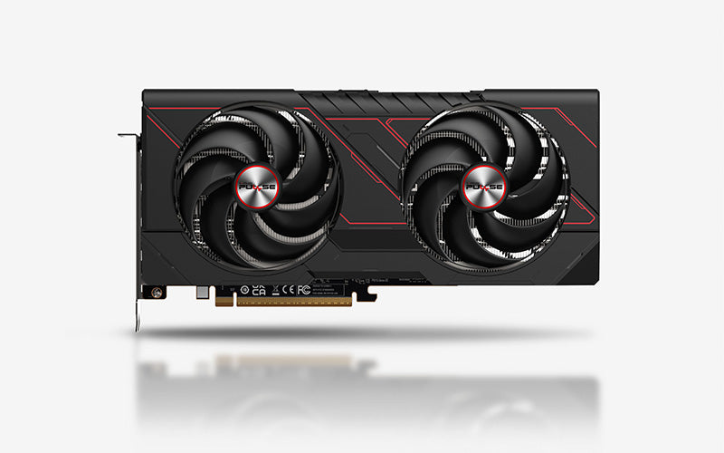 SAPPHIRE PULSE AMD Radeon RX 9070 — front, Dual-X fans