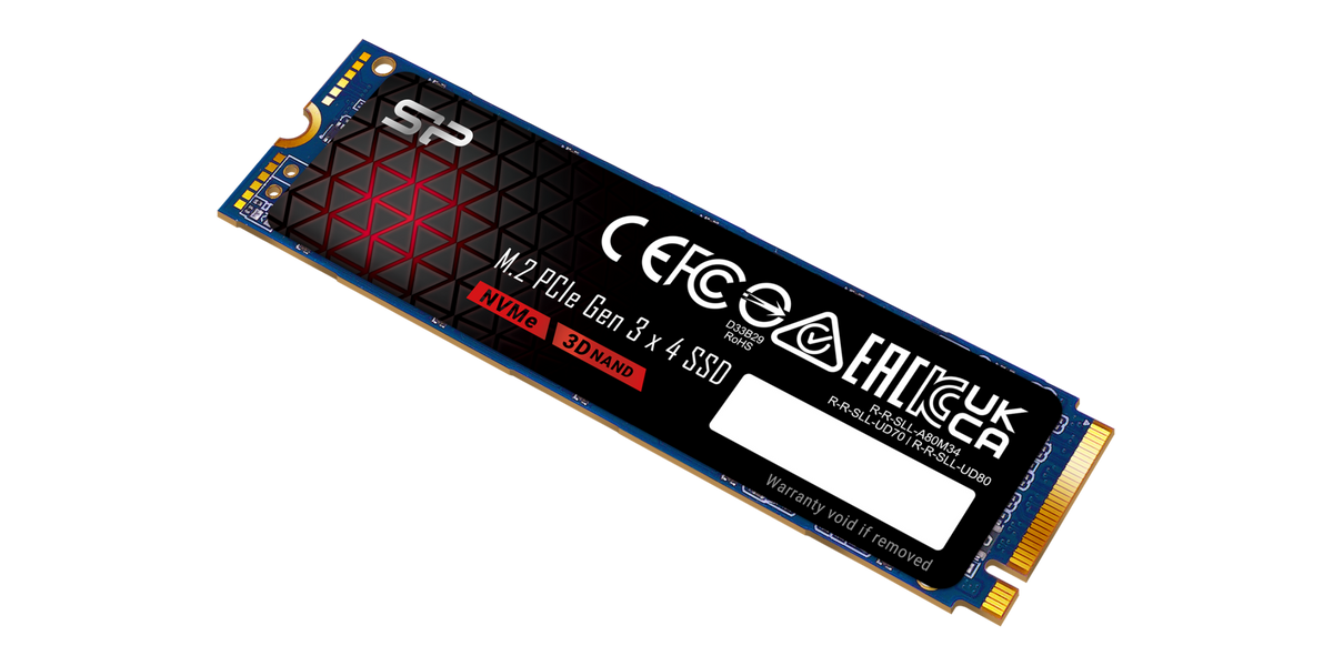 Silicon Power P34A80 1TB PCIe 3.0 NVMe — 2