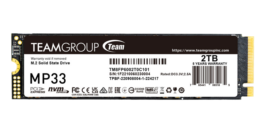 TeamGroup MP33 1TB PCIe 3.0 NVMe — 1
