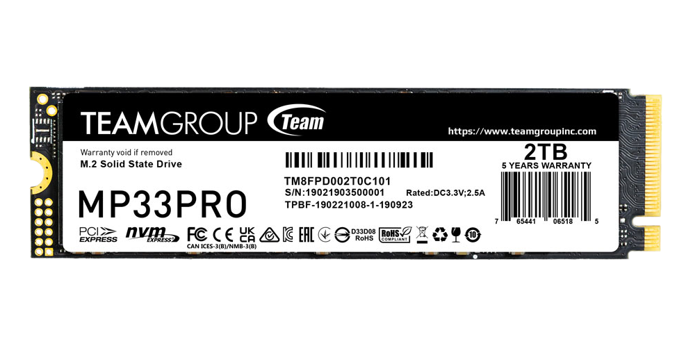 TeamGroup MP33 PRO 1TB PCIe 3.0 NVMe — 1