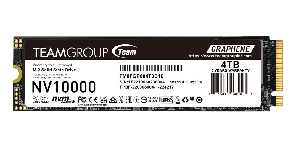 TeamGroup NV10000 1TB PCIe 5.0 NVMe — 1