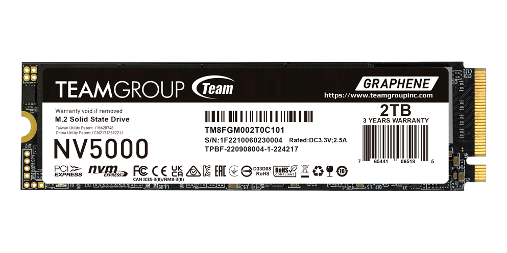 TeamGroup NV5000 500GB PCIe 4.0 NVMe — 1