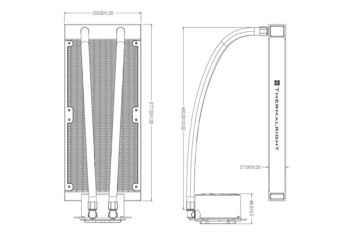 Thermalright Aqua Elite 240 WHITE ARGB AIO Liquid Cooler — 1