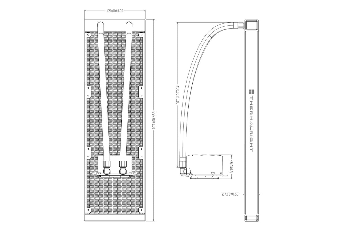 Thermalright Aqua Elite 360 WHITE ARGB AIO Liquid Cooler — 1