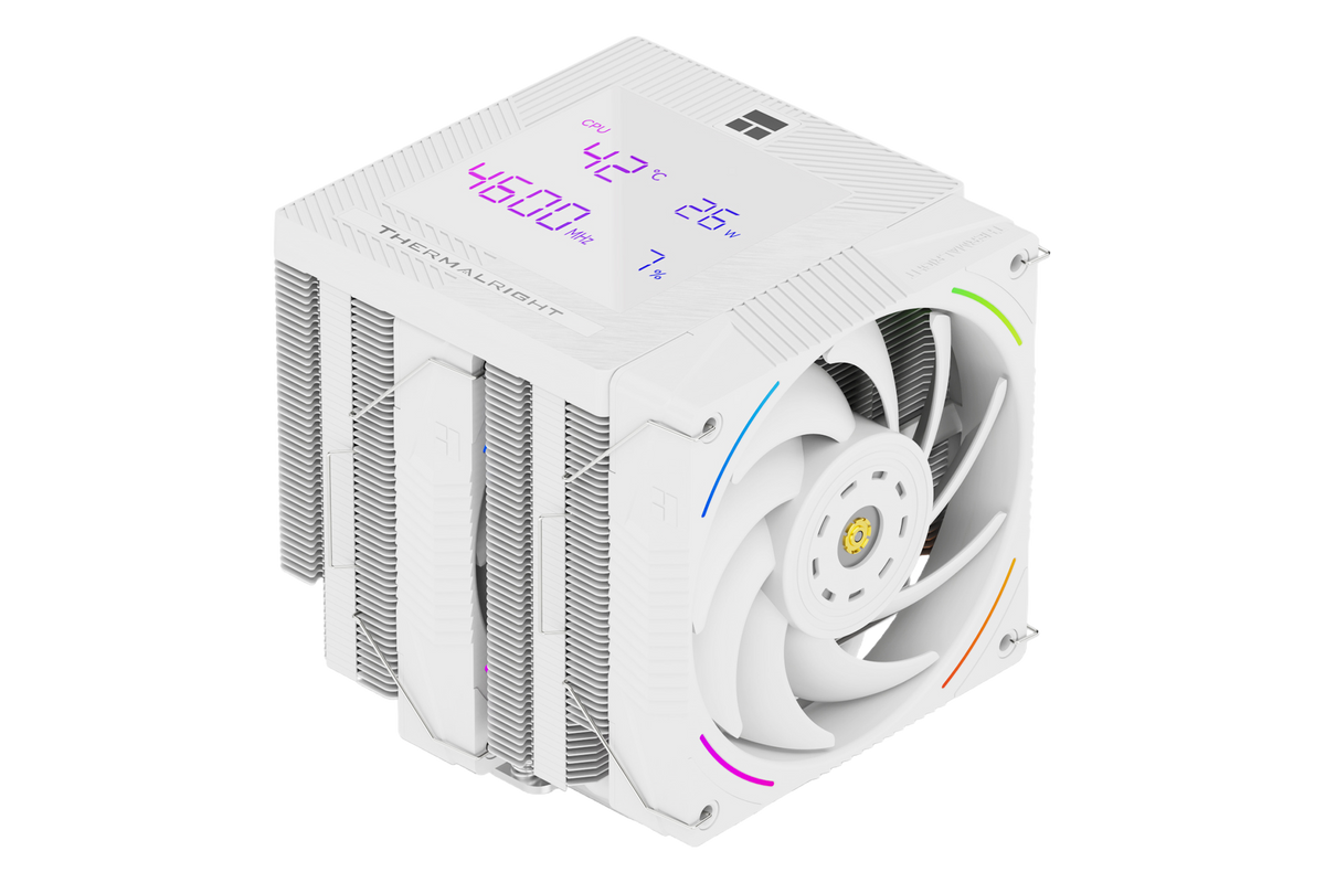Thermalright Phantom Spirit 120 Digital SNOW Air Cooler White — 1