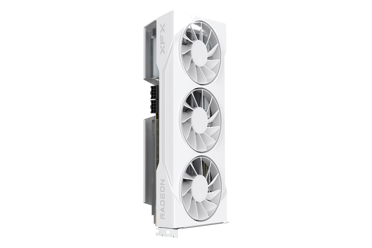 XFX SWIFT RX 9070 GRE Gaming 12GB WHITE TRIPLE FAN — 1